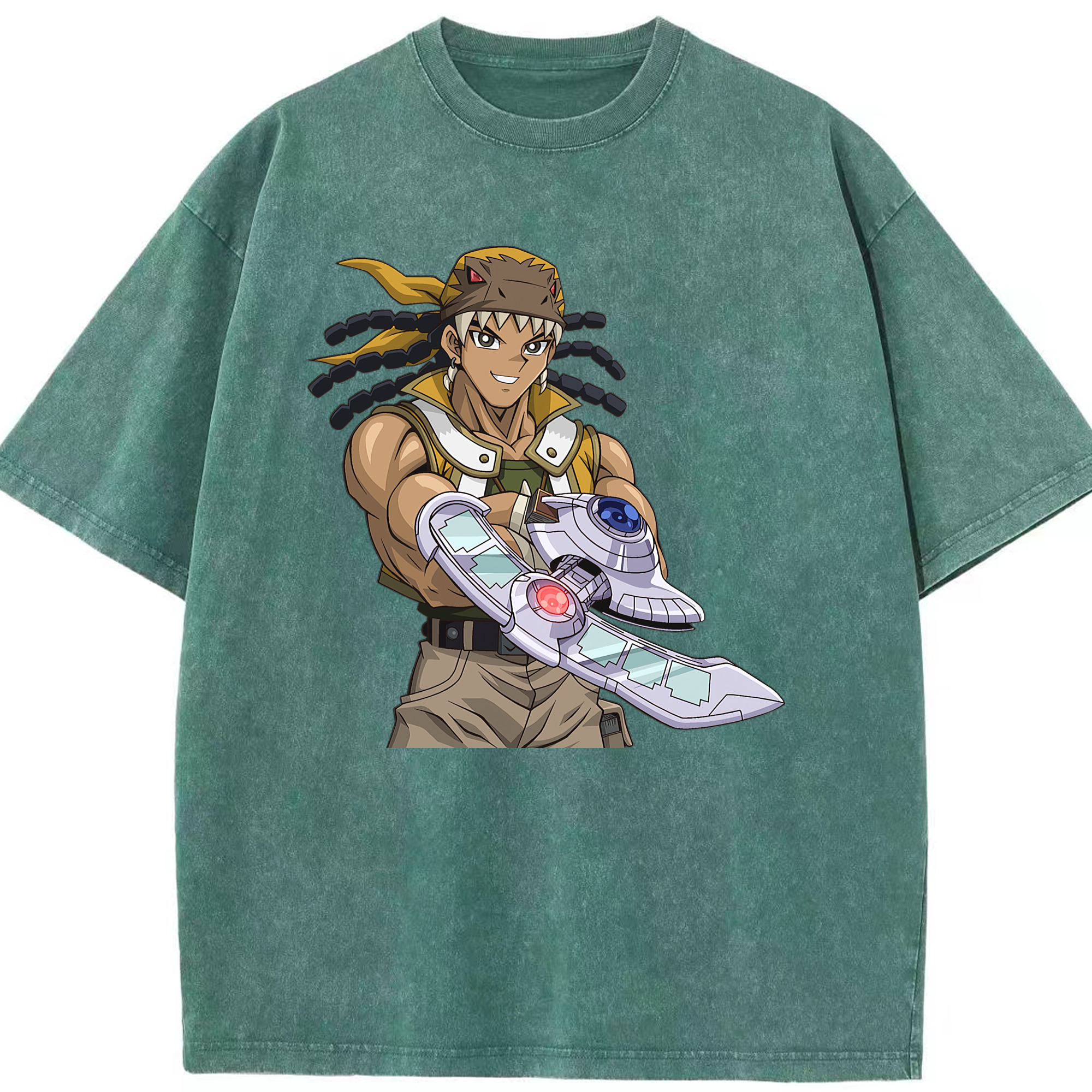 （画像用） 遊☆戯☆王 Yu-Gi-Oh! 綿100% ヴィンテージ風 半袖Tシャツ（フロントプリント）